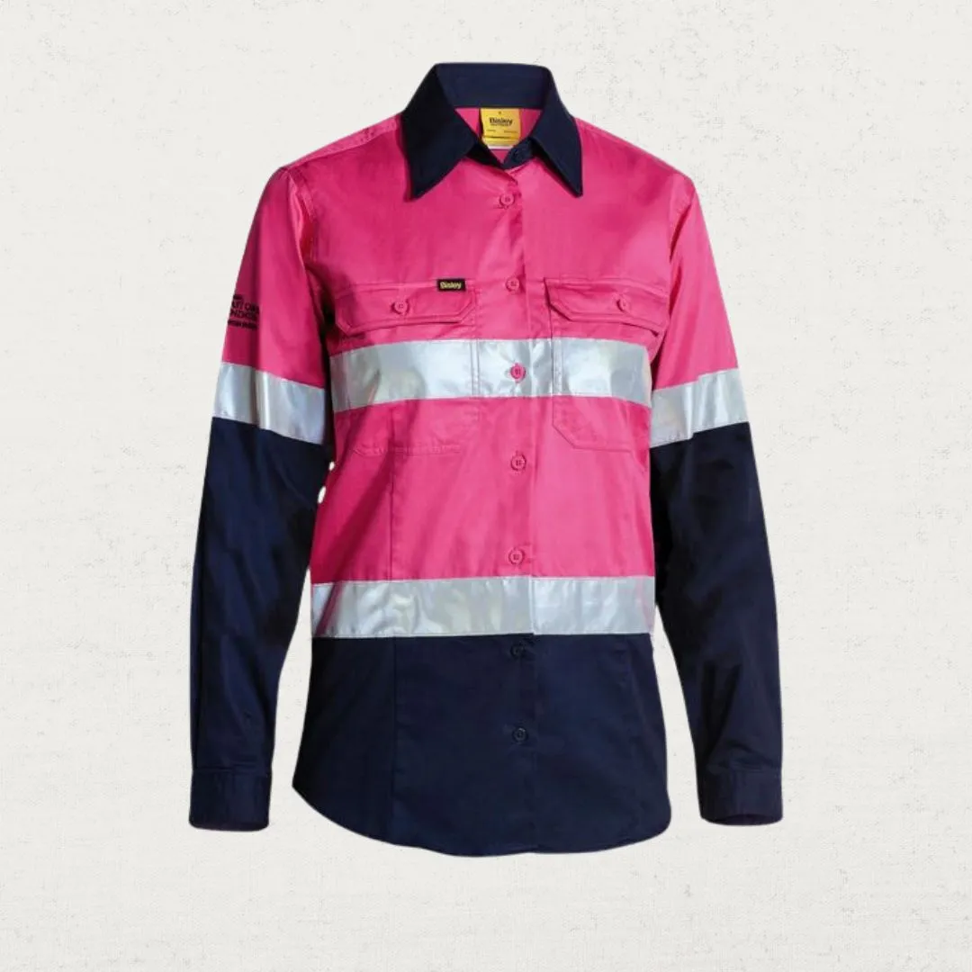 Lightweight Taped Hi Vis Drill LS 155gsm Shirt