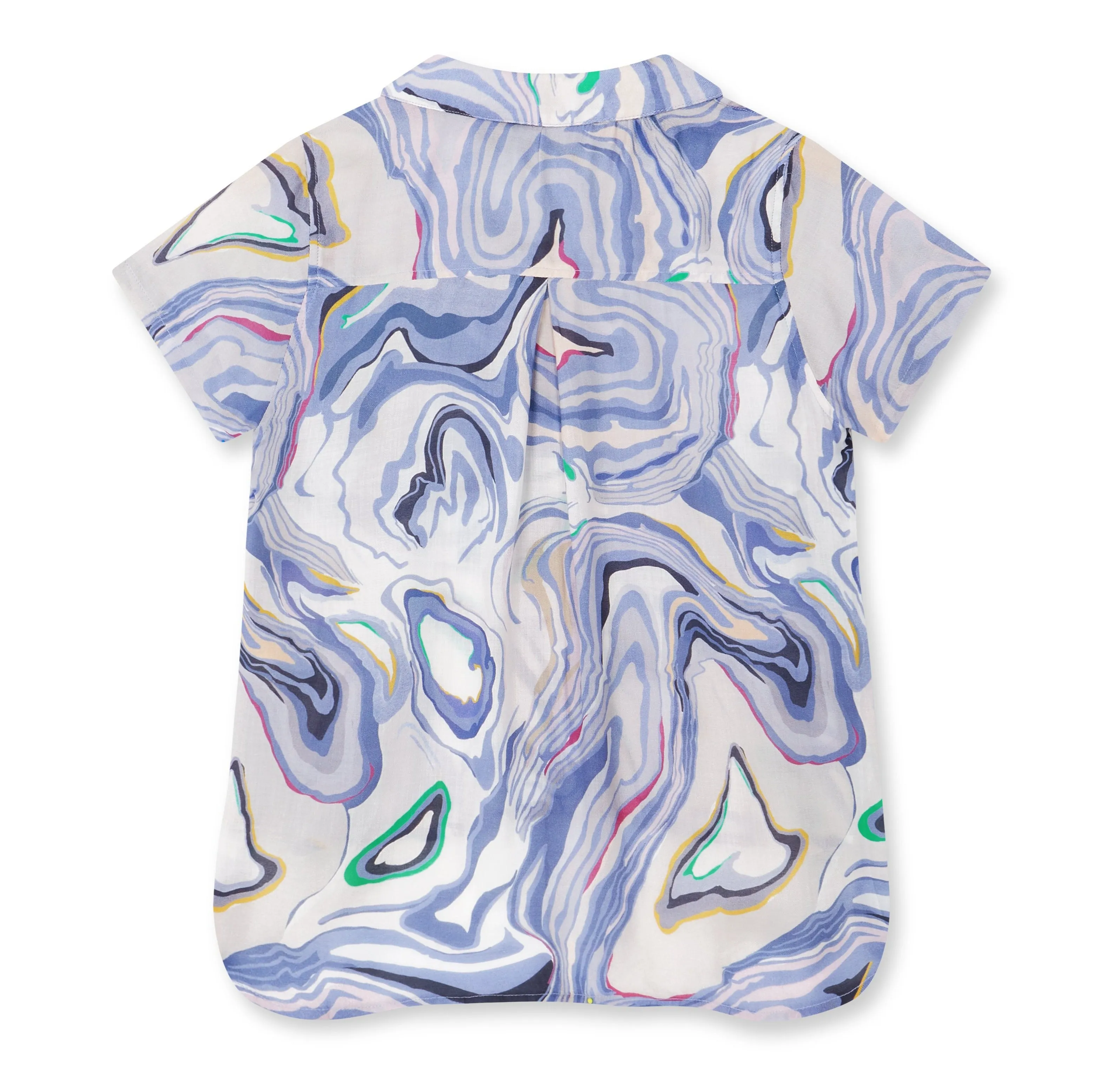 Marble-Lite Printed Shortsleeve Viscose Twill Joe Shirt