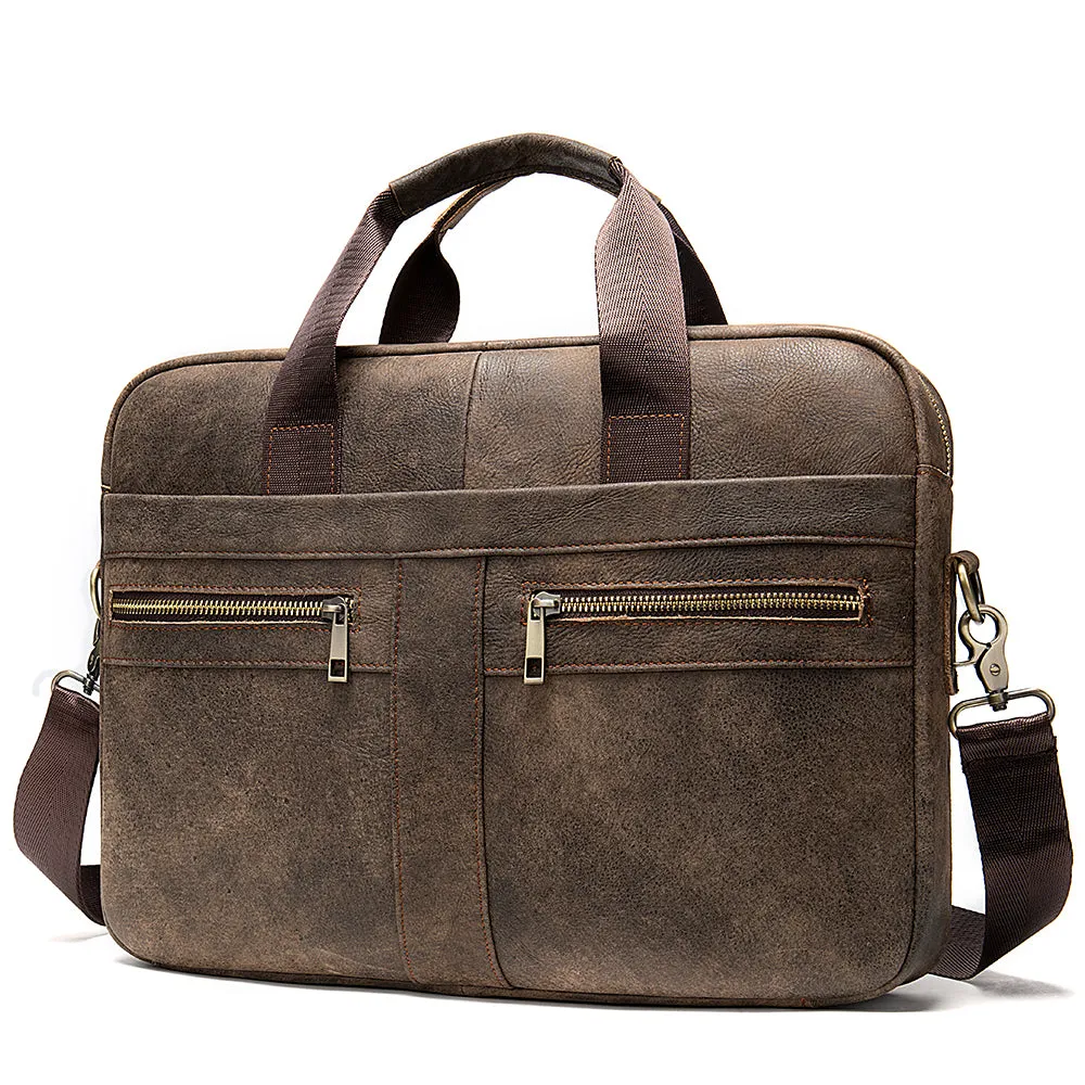 Men's Genuine Leather Briefcase,  Laptop, Messenger Bag