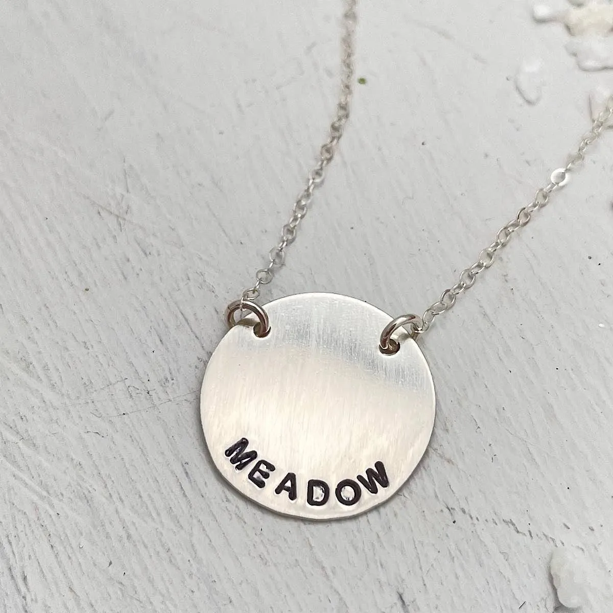 Mini Vida Personalized Disc Necklace