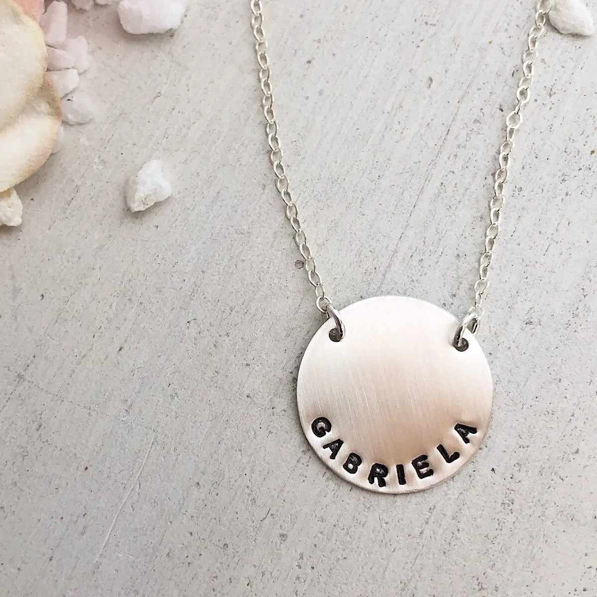 Mini Vida Personalized Disc Necklace