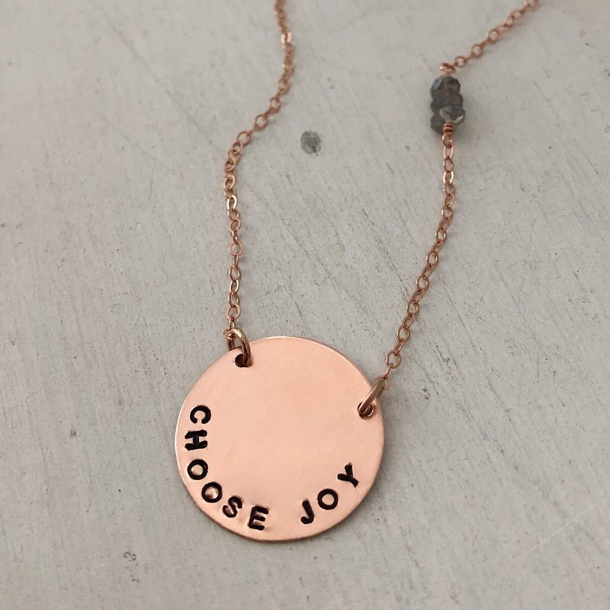 Mini Vida Personalized Disc Necklace