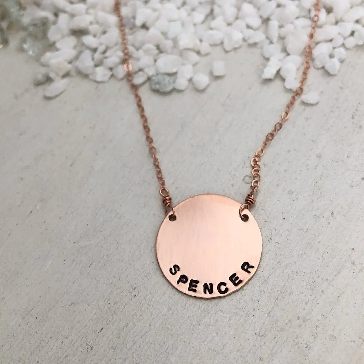 Mini Vida Personalized Disc Necklace