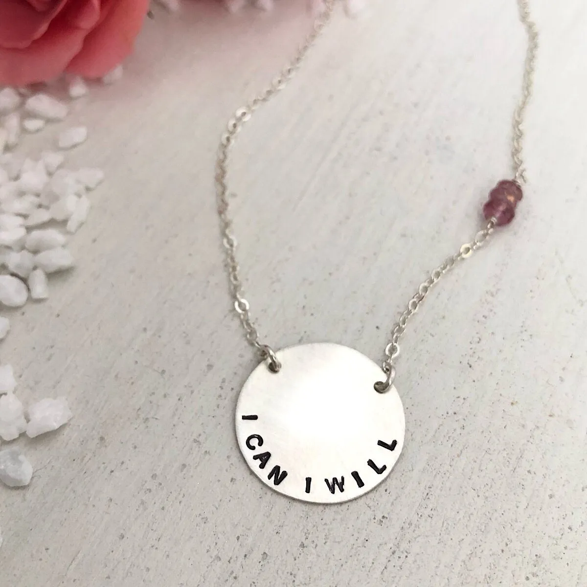 Mini Vida Personalized Disc Necklace