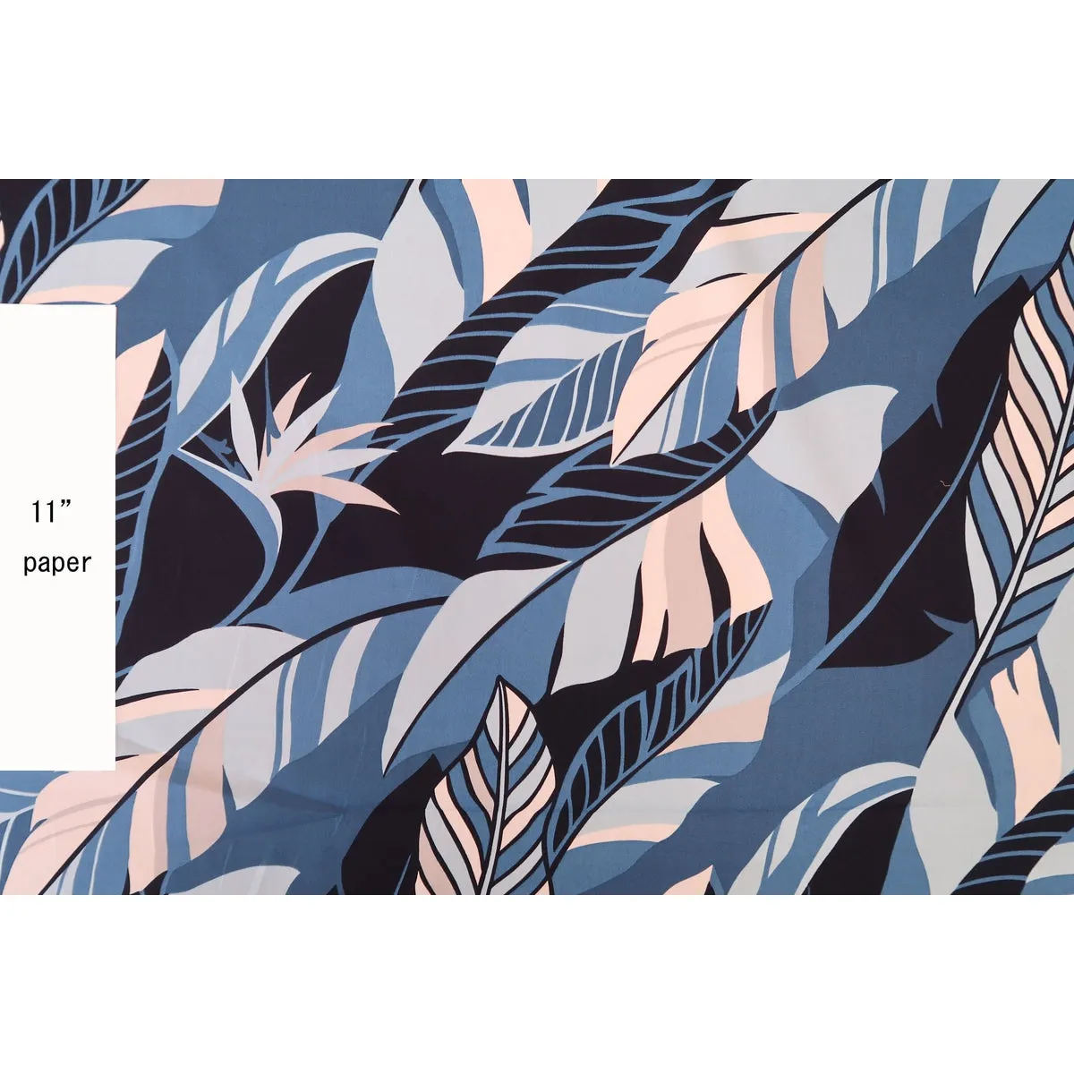 Modern Leaf Blue Hawaiian Design | Blue BLU-0013C