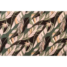 Modern Leaf Design Hawaiian Fabric | Green