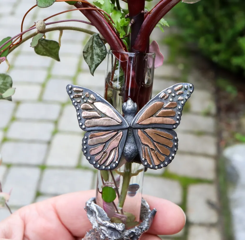 Monarch Butterfly Plant Vase