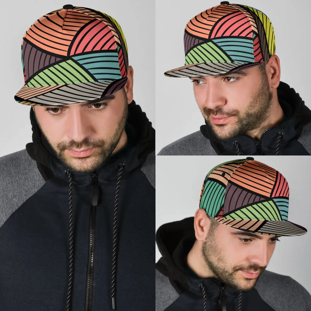 Multi-colored Fractals Snapback Hat