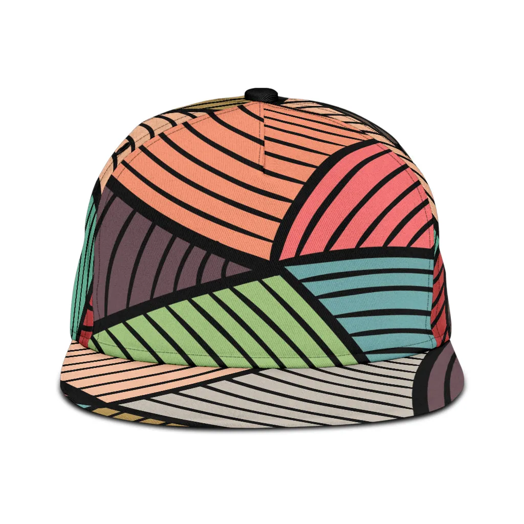 Multi-colored Fractals Snapback Hat