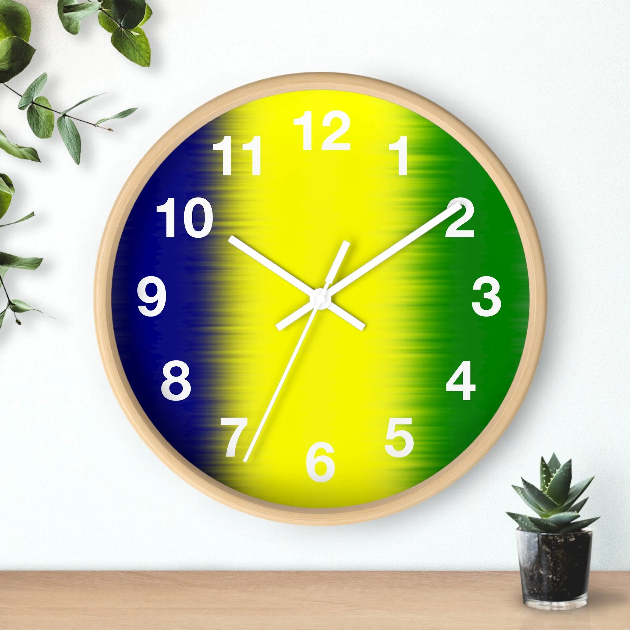 National Colors St. Vincent and the Grenadines Wall Clock