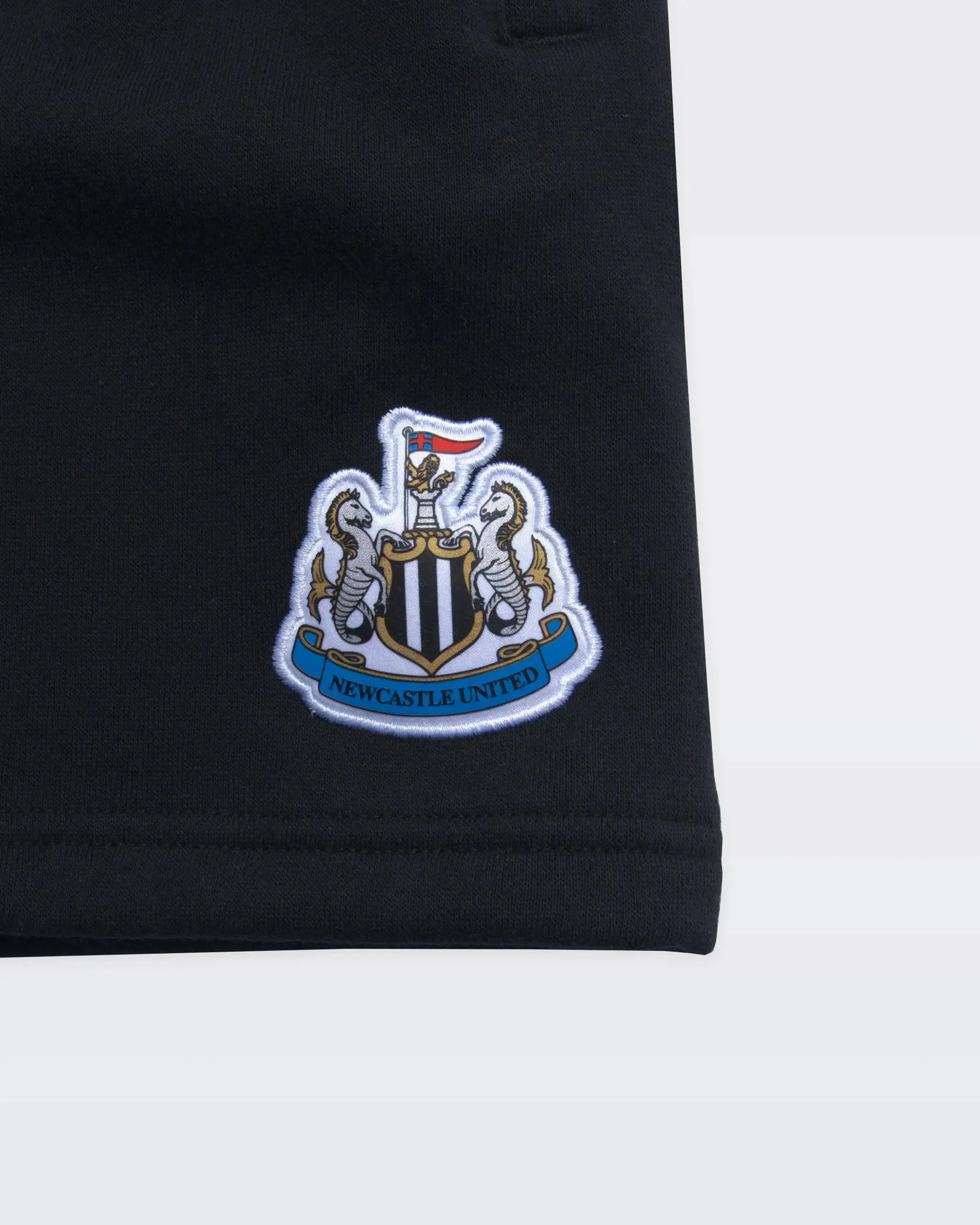 Newcastle United Boy's Black Terrace Fleece Shorts