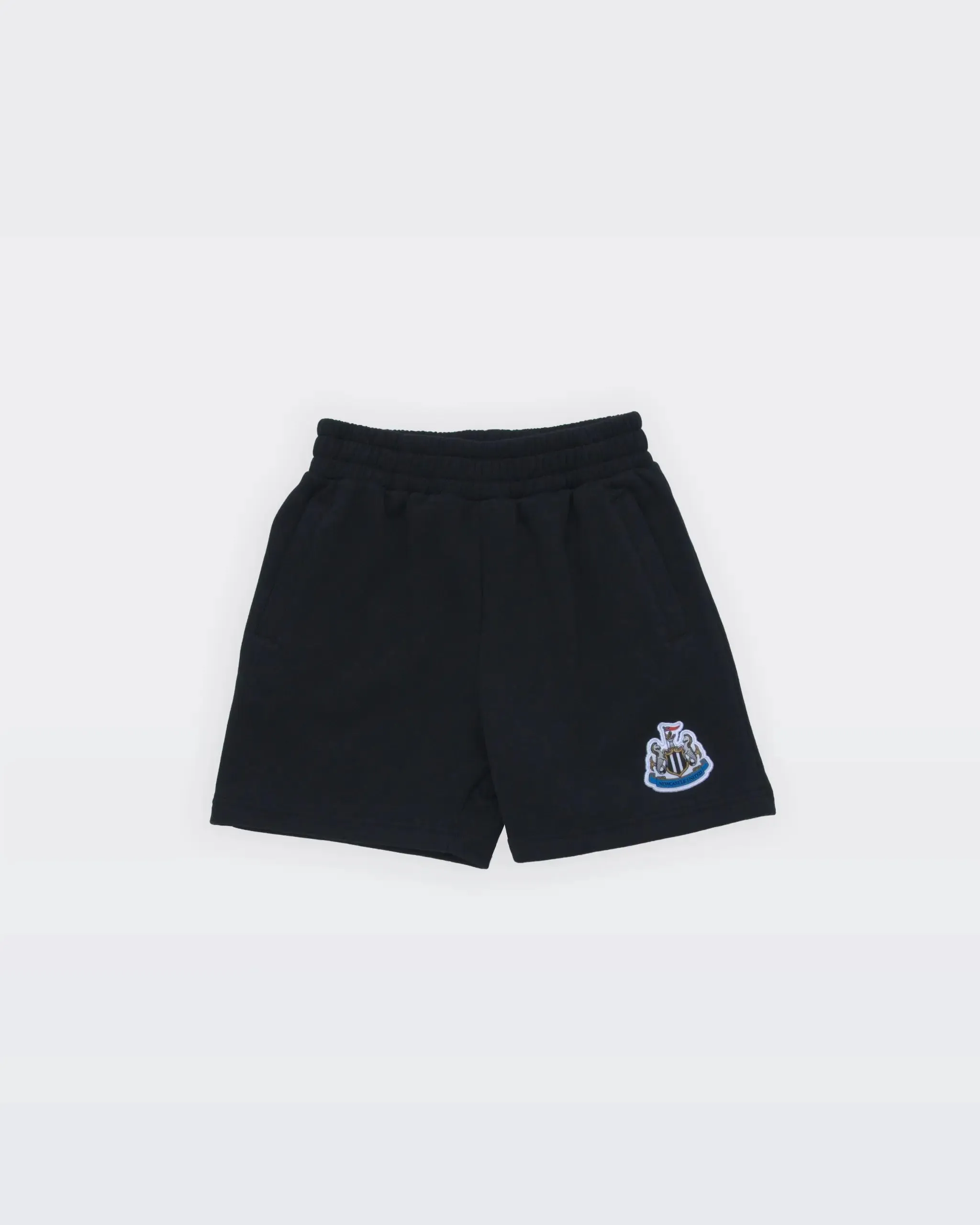 Newcastle United Boy's Black Terrace Fleece Shorts