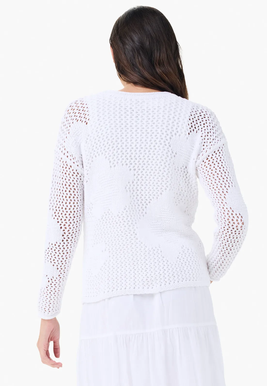 Nic   Zoe sweater, crochet bloom