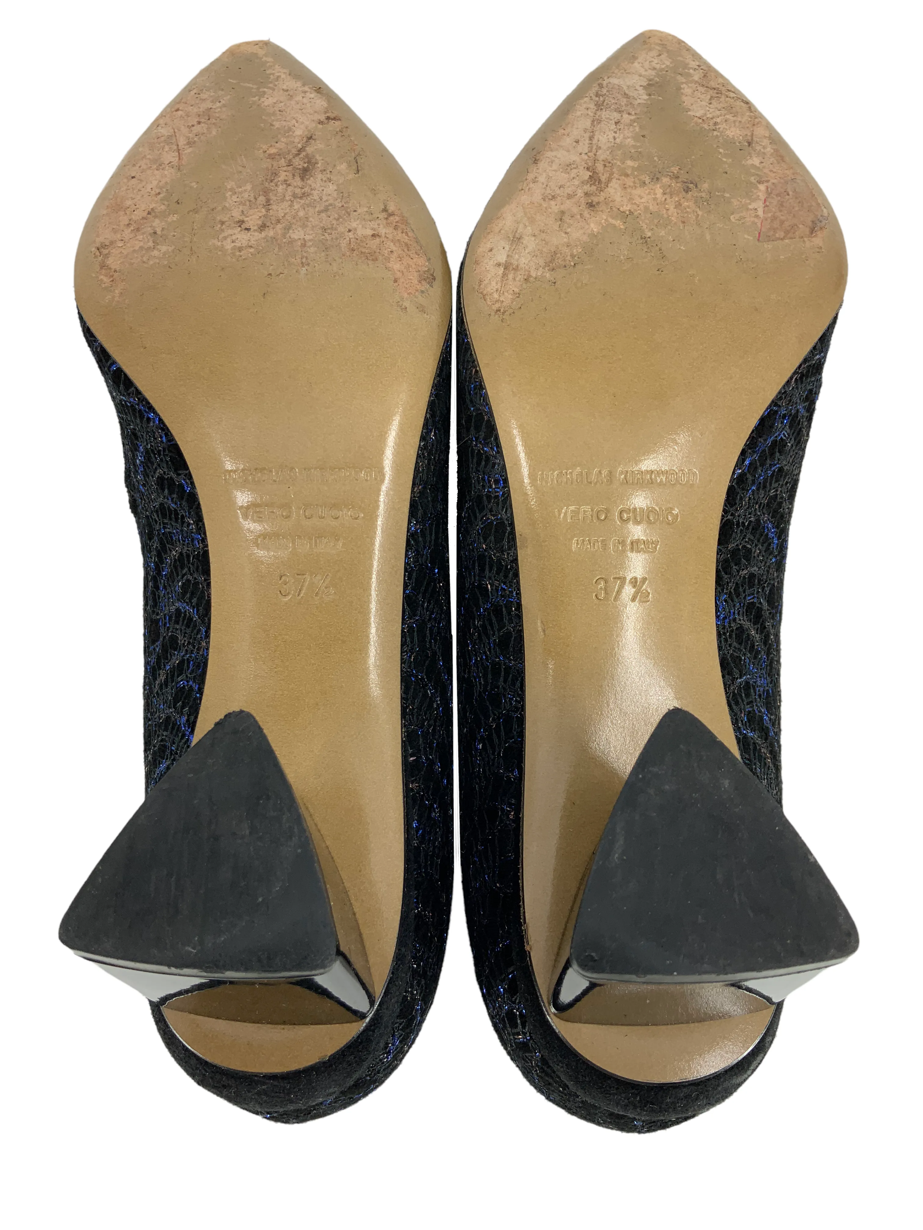 NICHOLAS KIRKWOOD Prism Suede Pumps Size 7.5