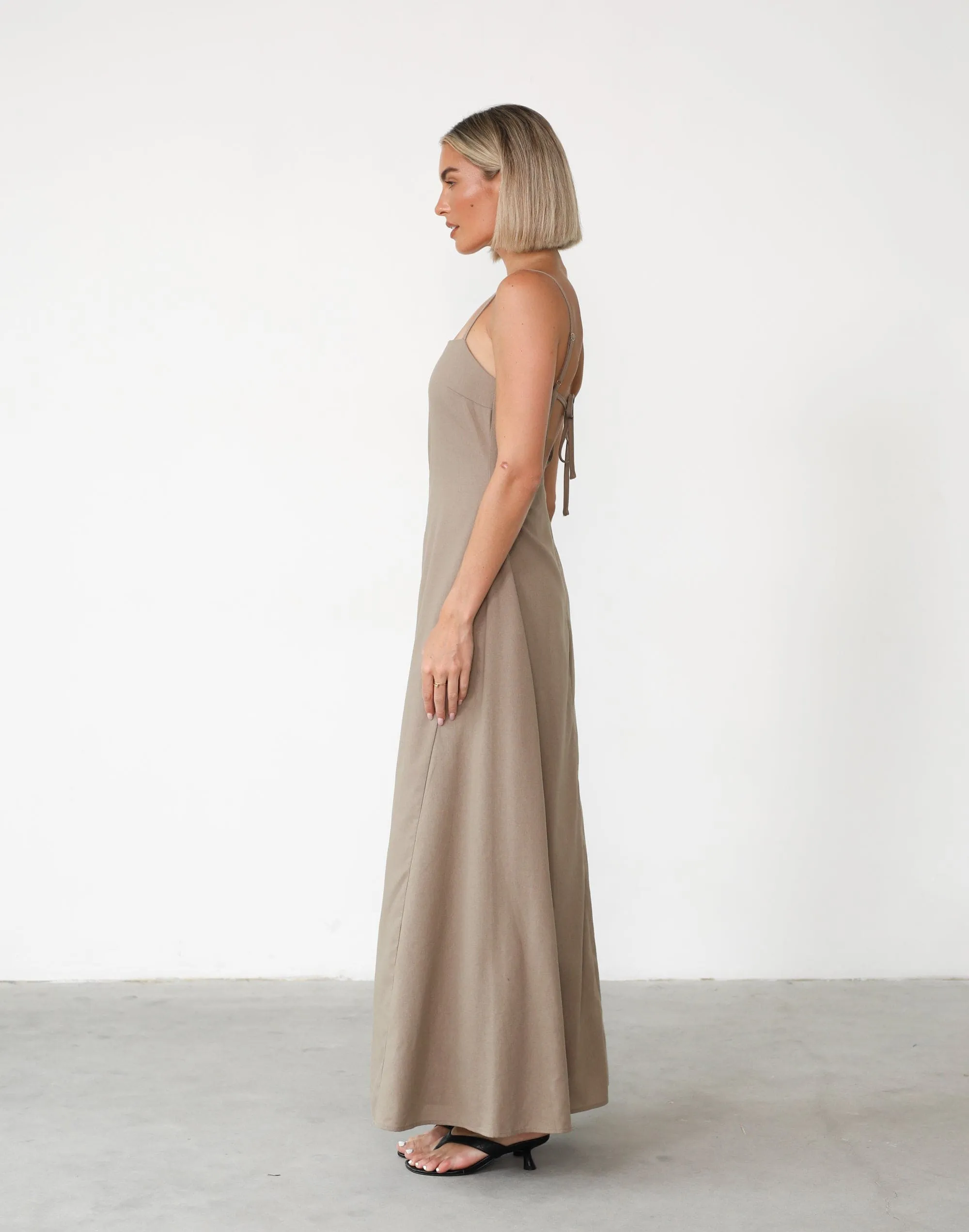 Norah Maxi Dress (Stone)