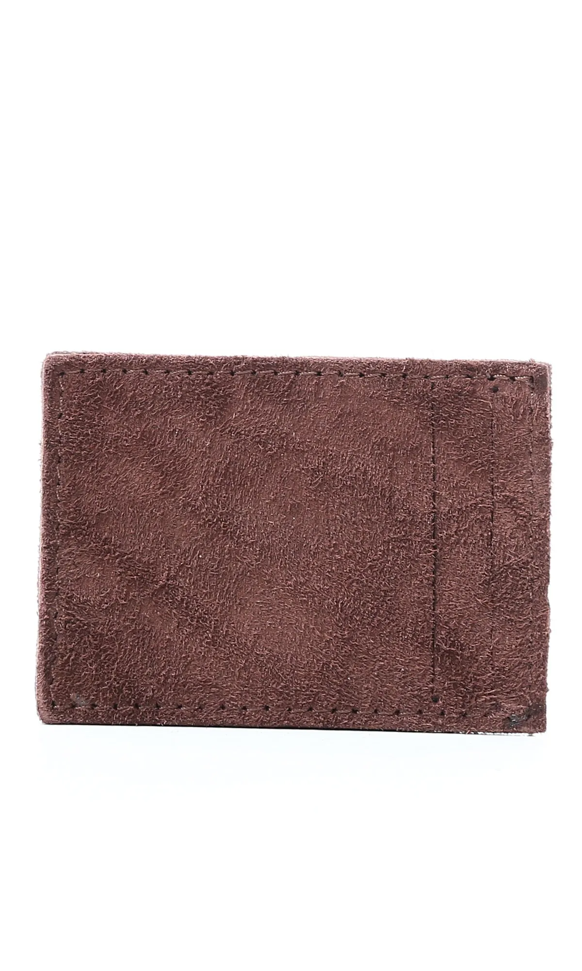 O174865 Multi-Slots Suede Cards Holder - Brown