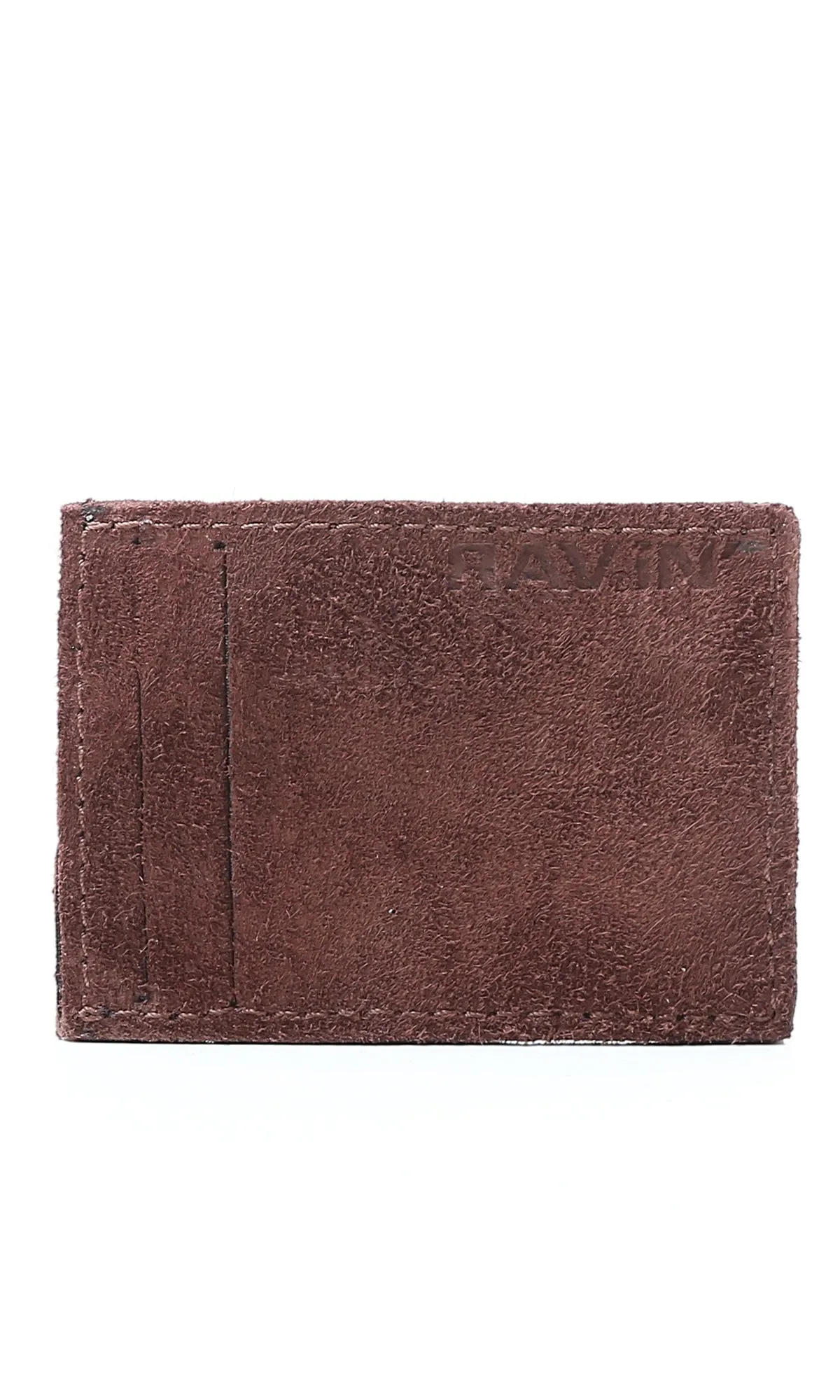 O174865 Multi-Slots Suede Cards Holder - Brown