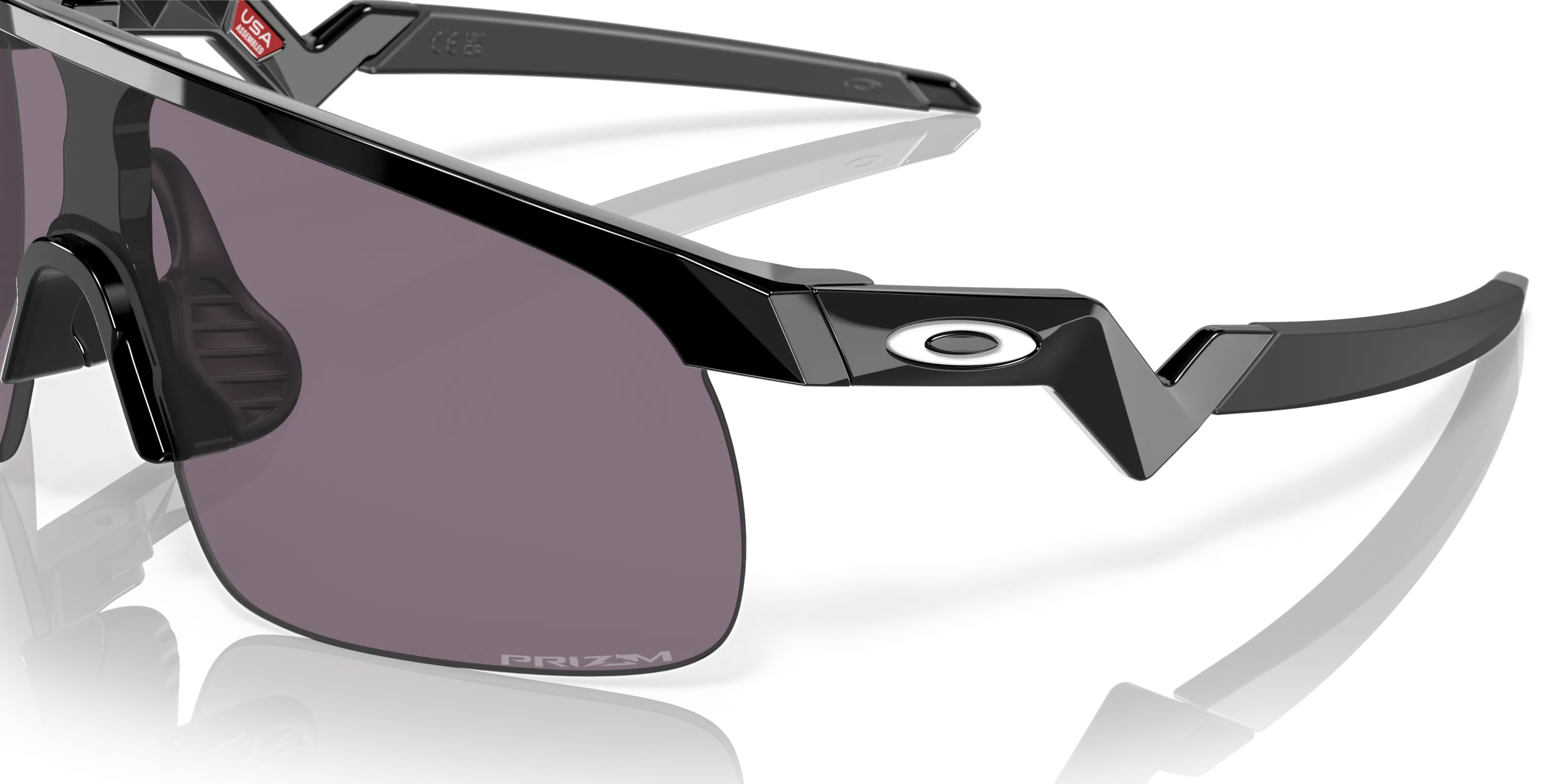 Oakley Resistor Prizm Grey Lenses - Polished Black Frame - (Youth Fit)