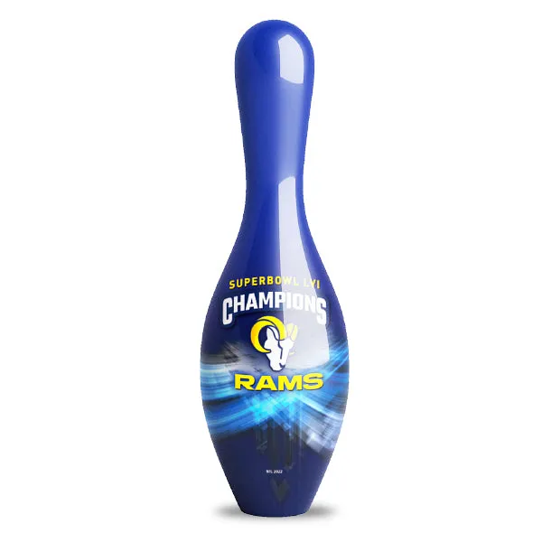 OnTheBallBowling NFL Los Angeles Rams Super Bowl LVI Champs Bowling Pin