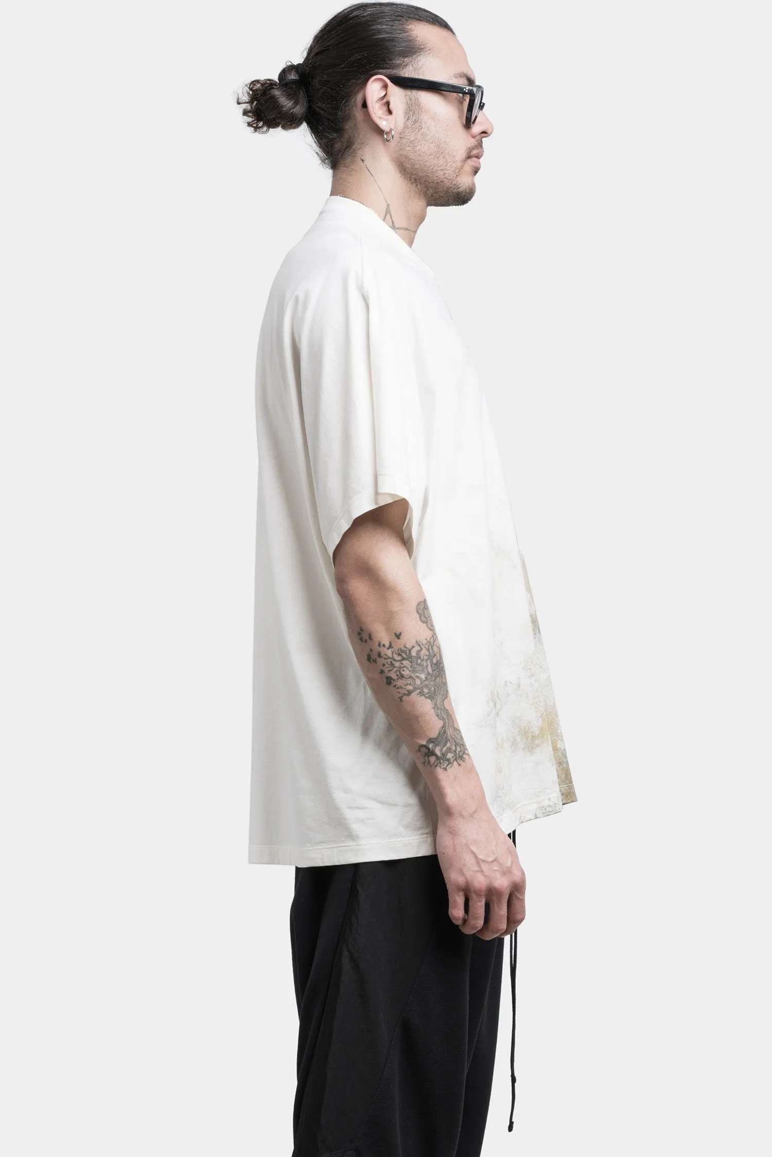 Oversized printed raglan T-Shirt, Off White