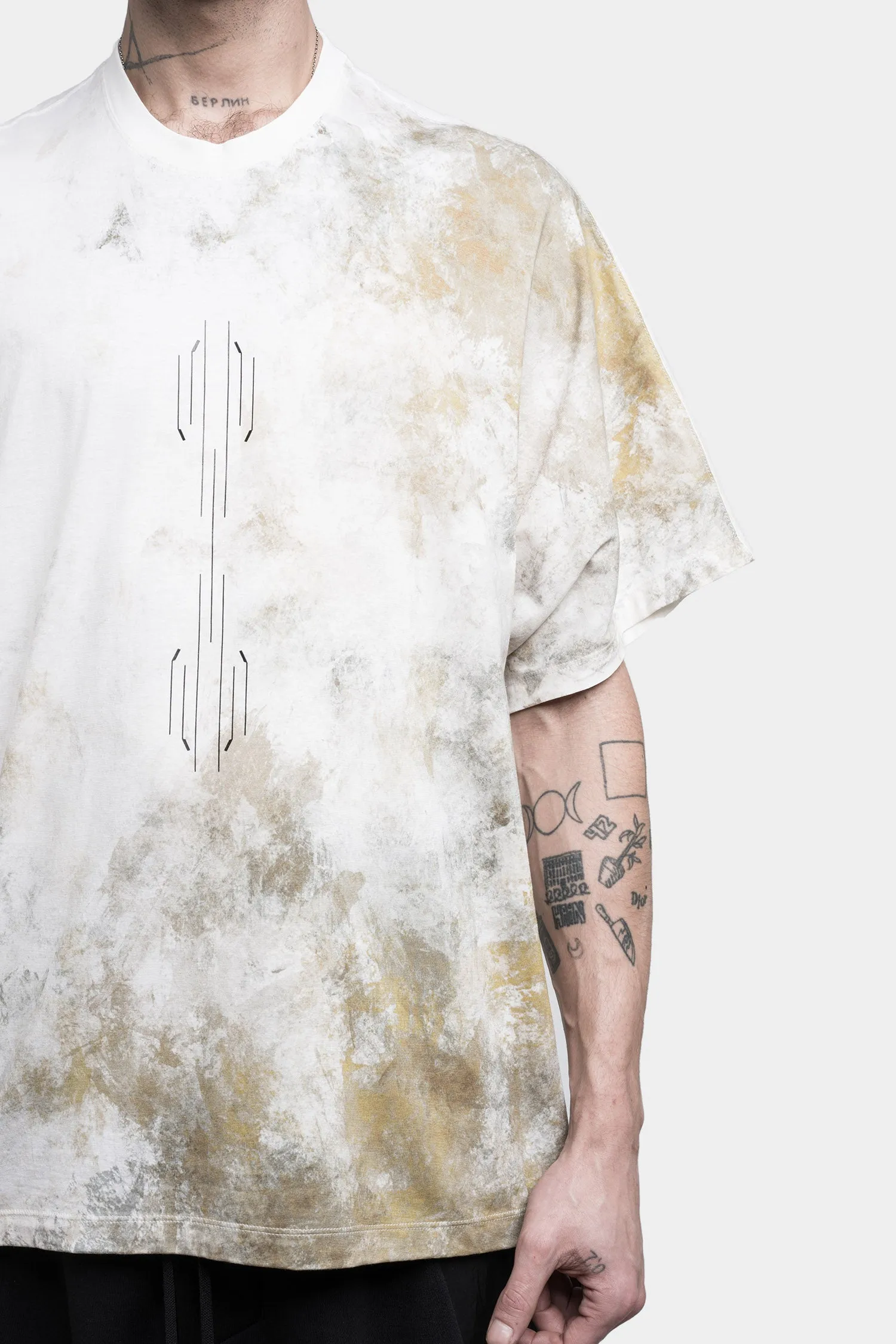 Oversized printed raglan T-Shirt, Off White