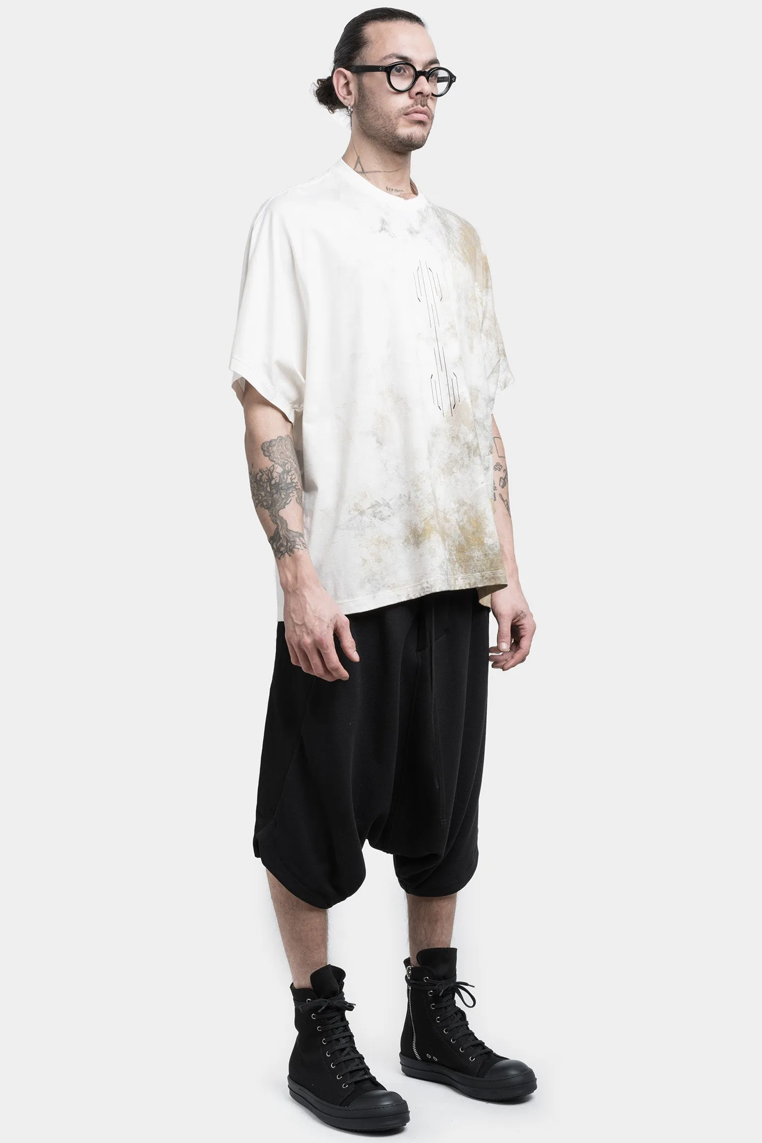 Oversized printed raglan T-Shirt, Off White