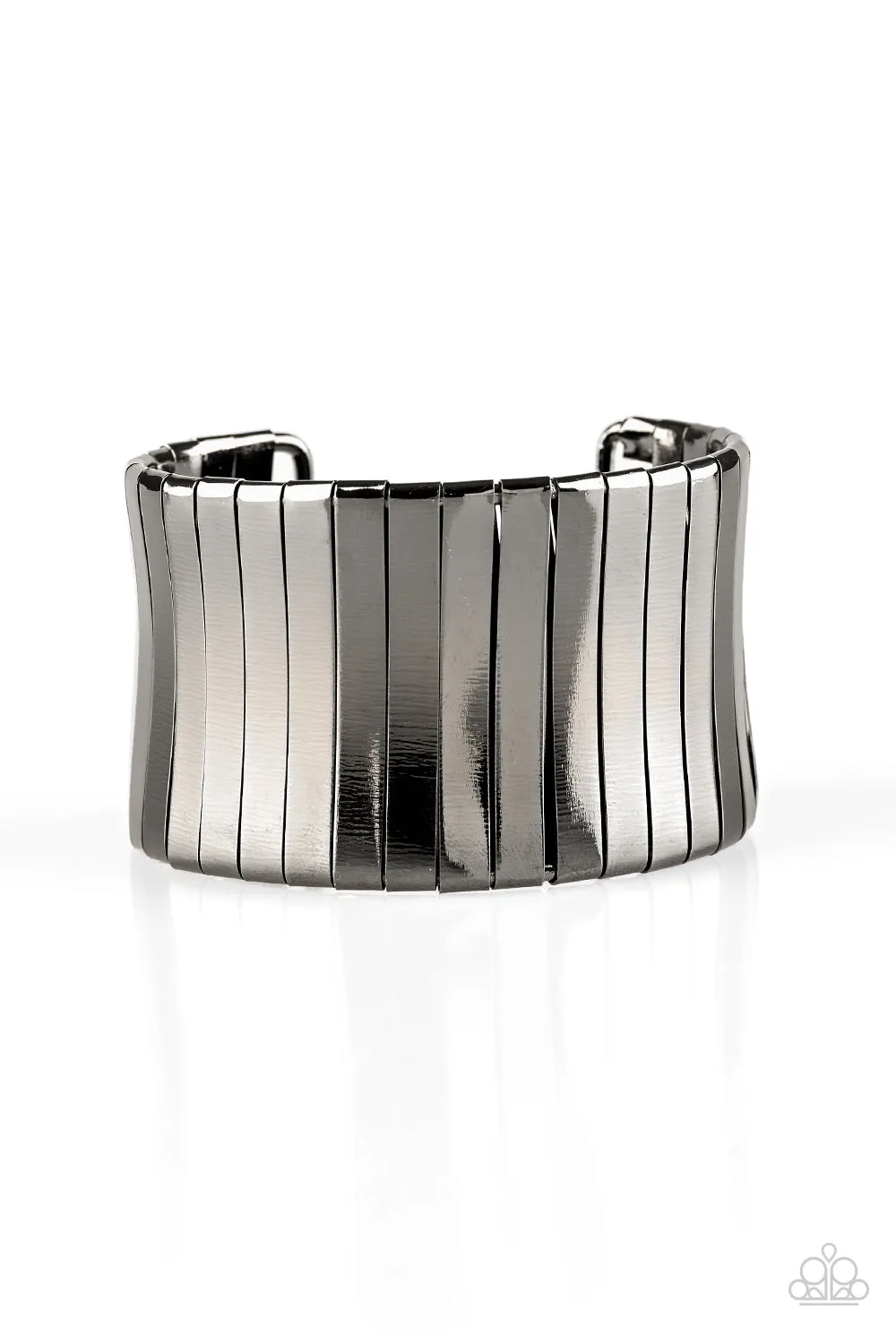 Paparazzi Urban Uptrend Black Cuff Bracelet