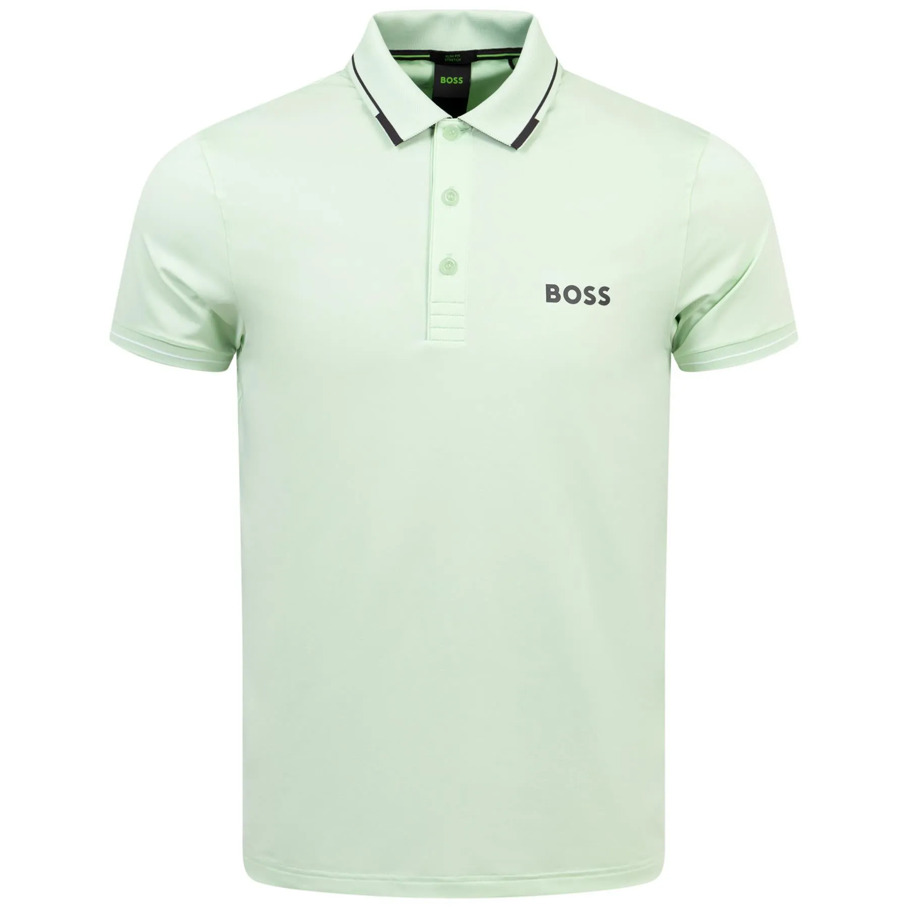 Paul Pro Slim Fit Polo Open Green - SU24