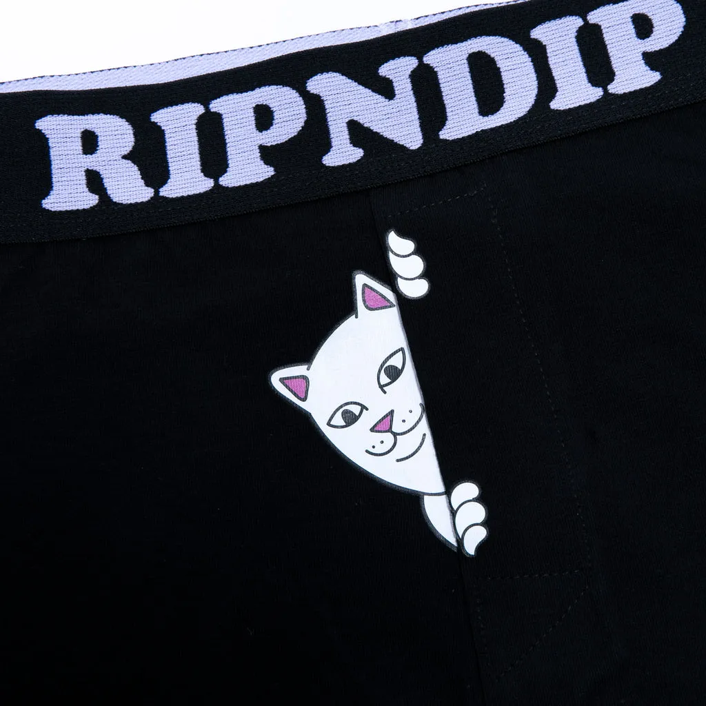 Peek A Nermal Boxers (Black)