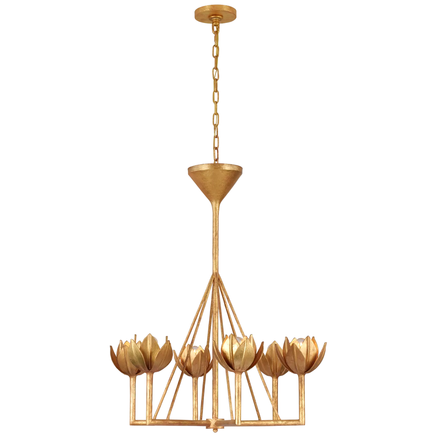 Picasso Small One-Tier Chandelier in Gold