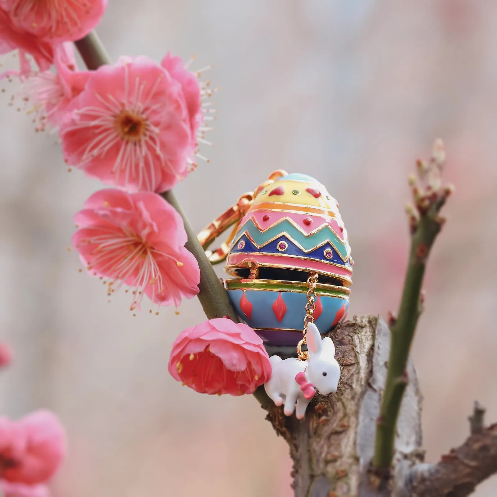 Rabbit Easter Egg Necklace