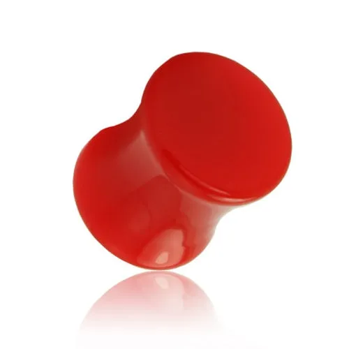 Red Color Solid UV Acrylic Saddle Plugs