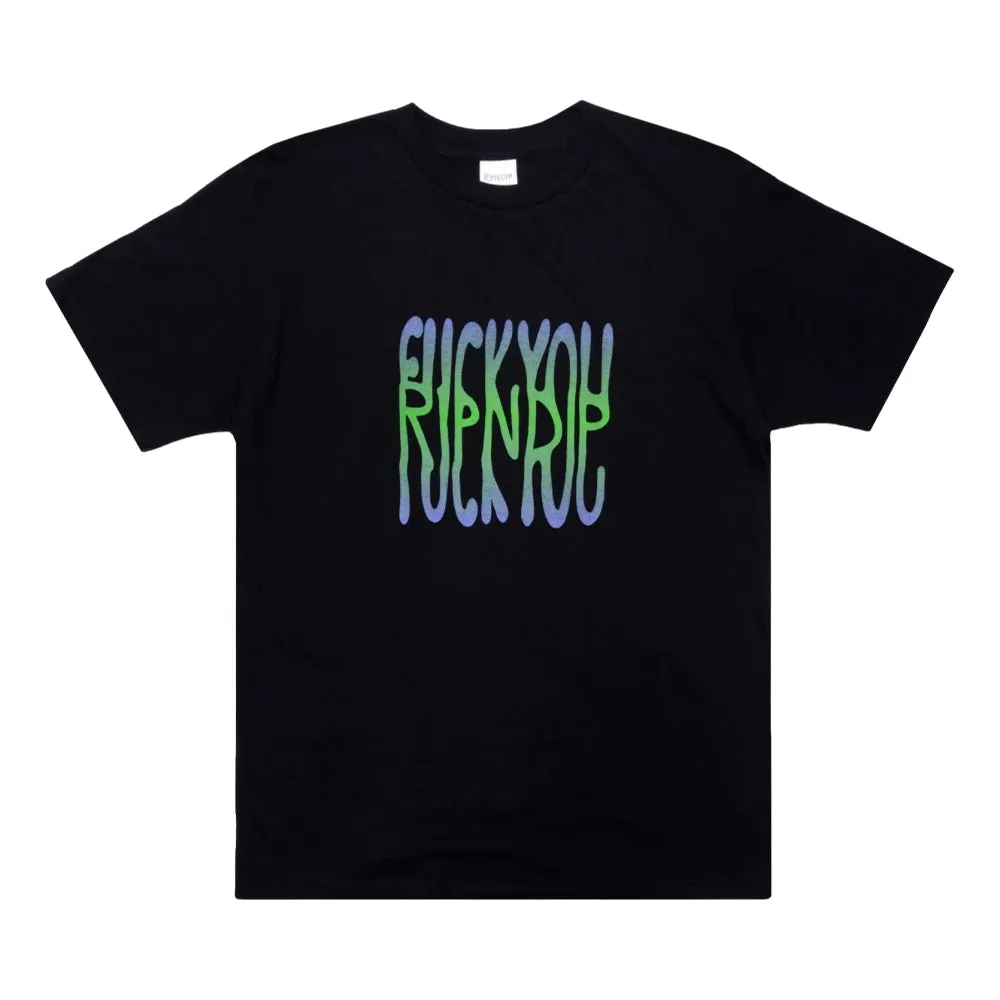 RIPNDIP TWO FUCKS TEE-BLACK