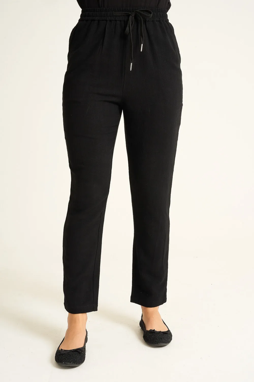 Saloos Cotton Trousers with Side Pockets