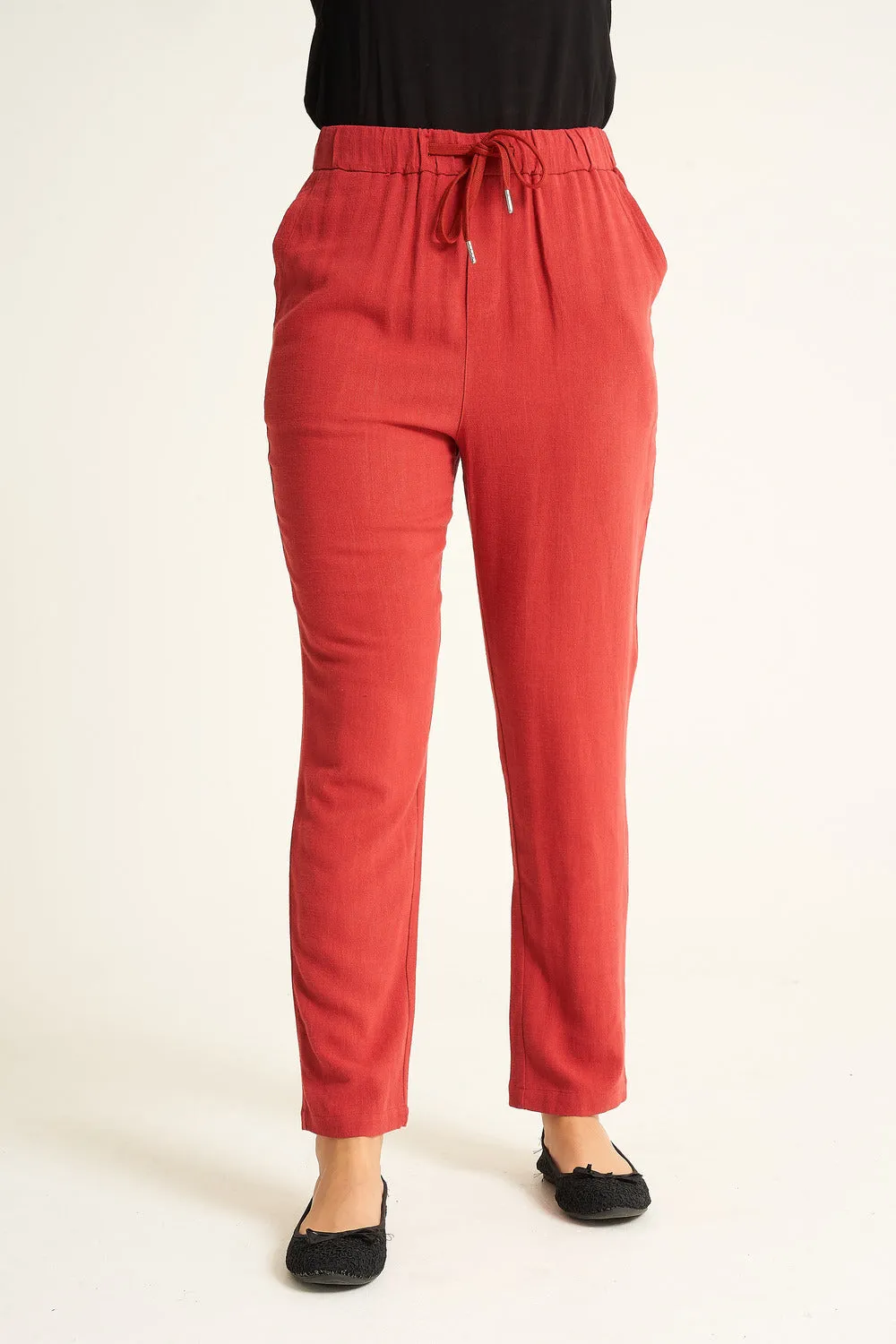 Saloos Cotton Trousers with Side Pockets