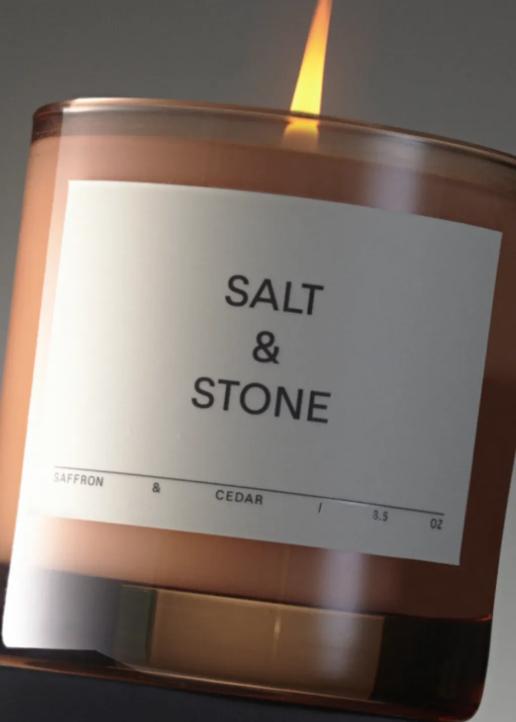 Salt & Stone Saffron & Cedar Candle