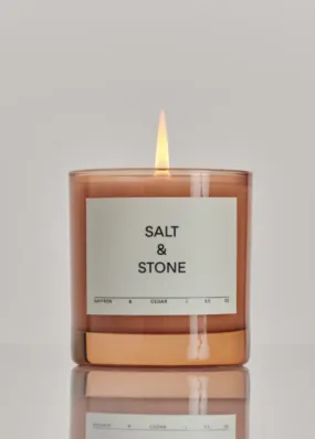 Salt & Stone Saffron & Cedar Candle