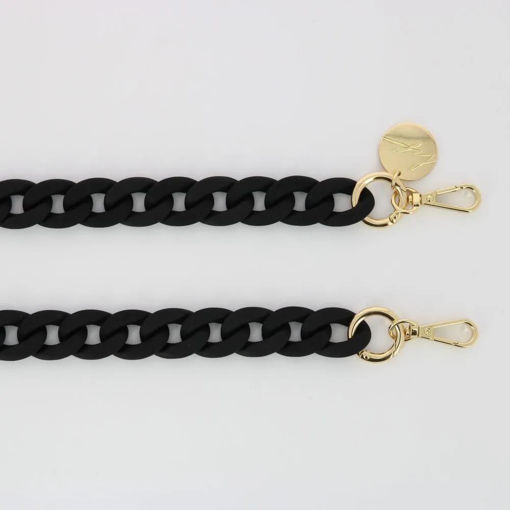 SARAH PHONE CHAIN MATTE BLACK