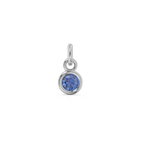 September Birthstone Charm | Sterling Silver