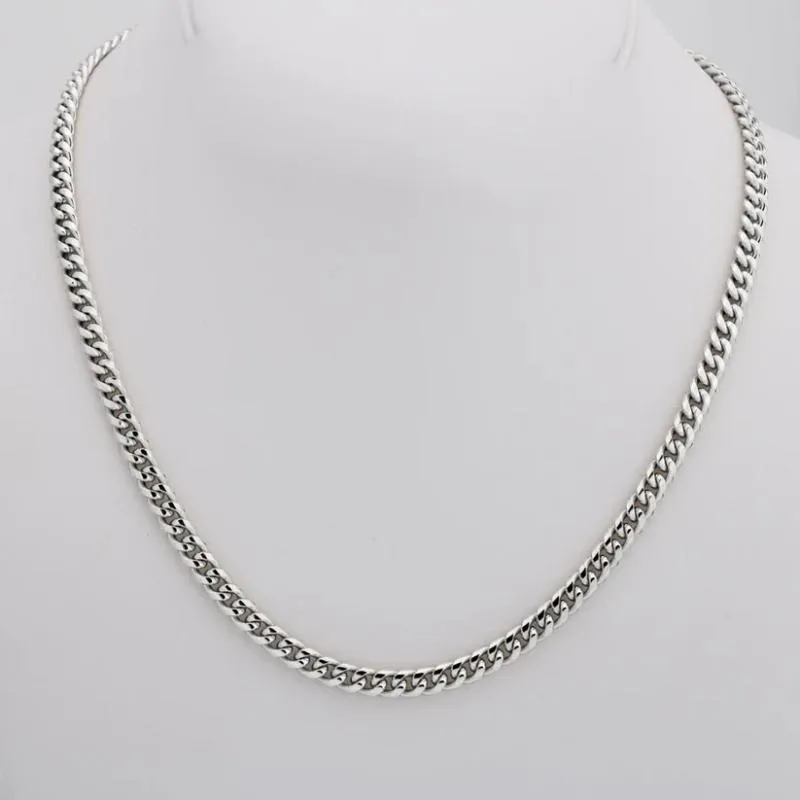 Sleek And Modern Tone Finish Cuban Link Necklace