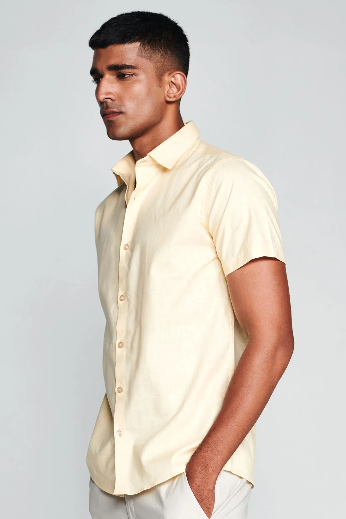 Soft Yellow Half Sleeves