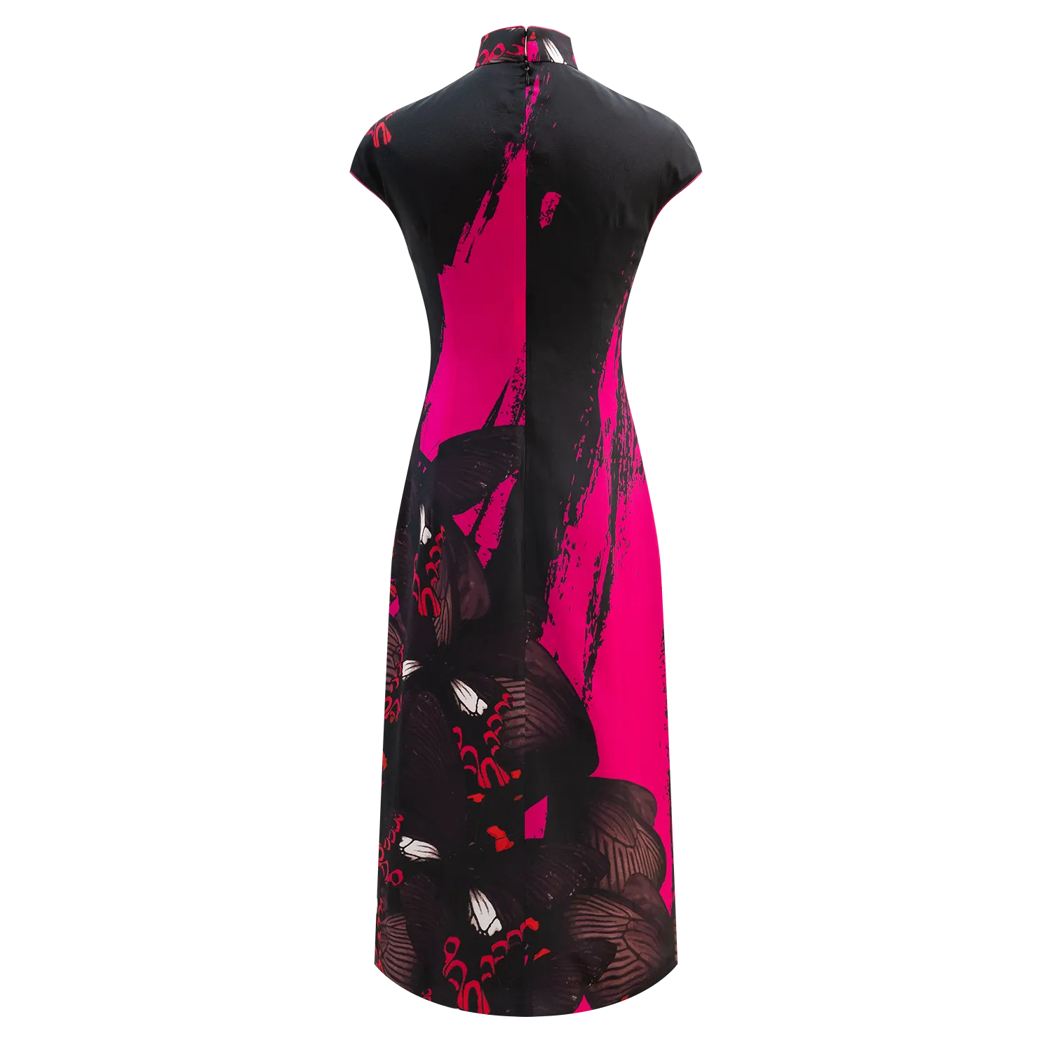 SPARKLE BY KAREN CHAN x Fung Yuen Butterfly Reserve【CHINESE WINDMILL】100% Silk Cheongsam (Cap Sleeve) (中華麝鳳蝶)