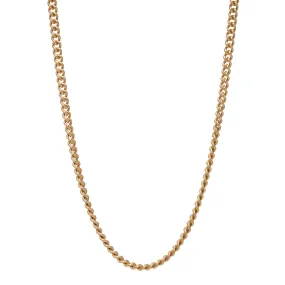 Stephanie Windsor 14k Gold Solid 4.5mm Curb Chain