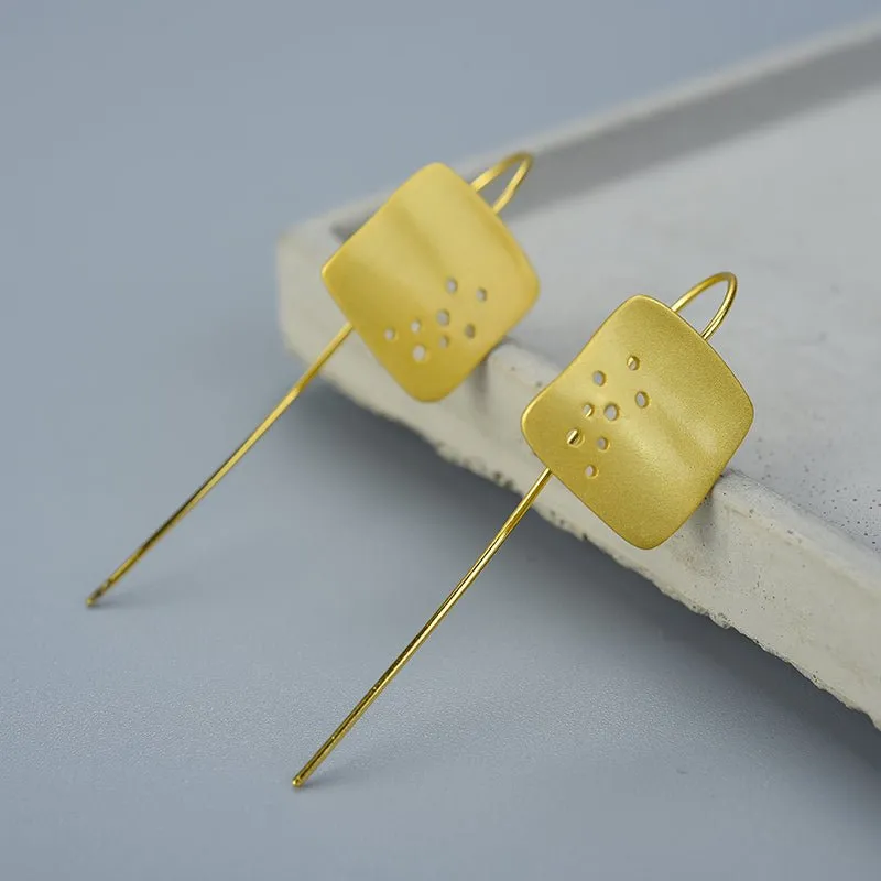 Swiss Cheese - Dangle Earrings