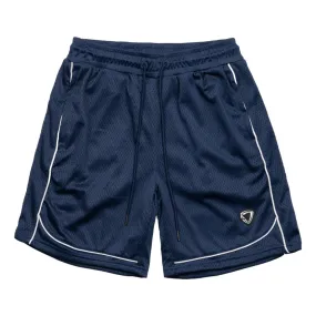 TEAMJOINED JOINED D-MESH PIPING SHORTS-DARK BLUE