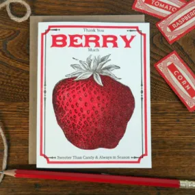 Thank You Berry Much Card