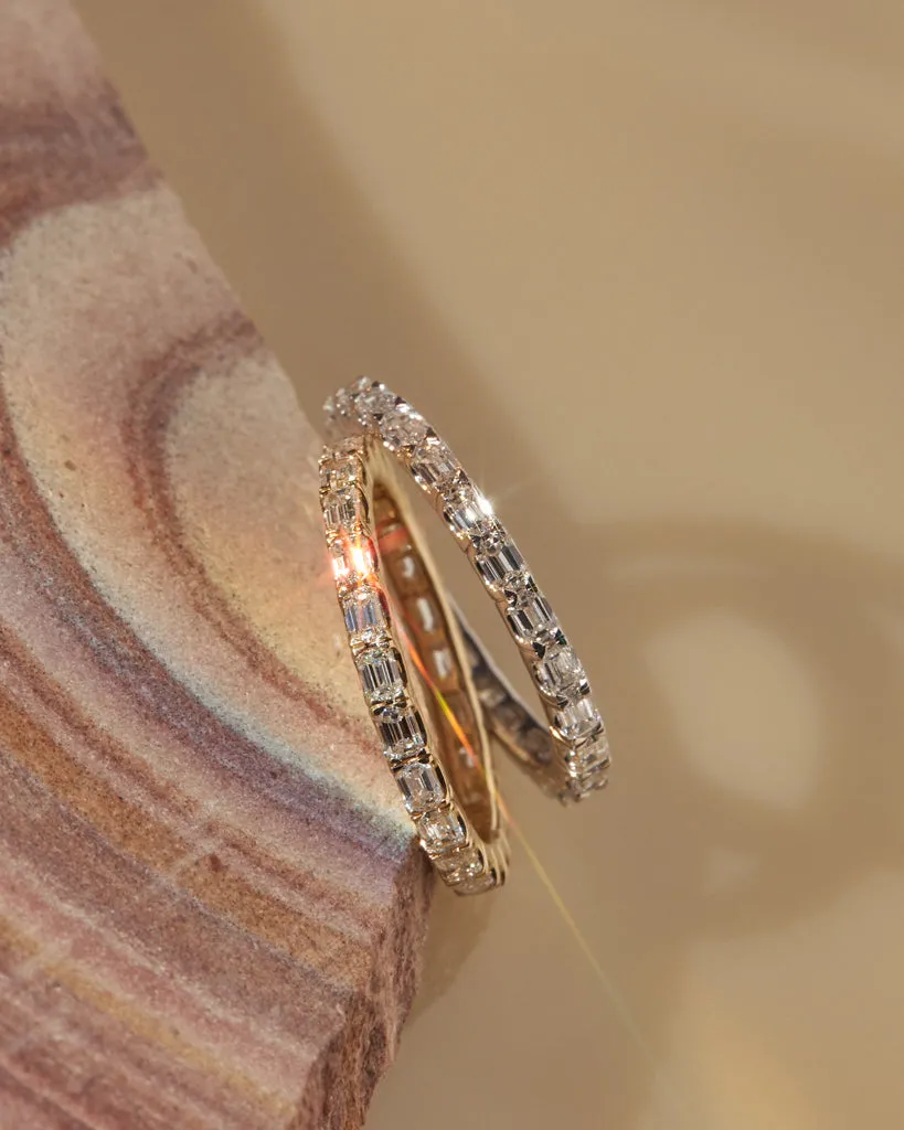 The Perfect Emerald Eternity Band