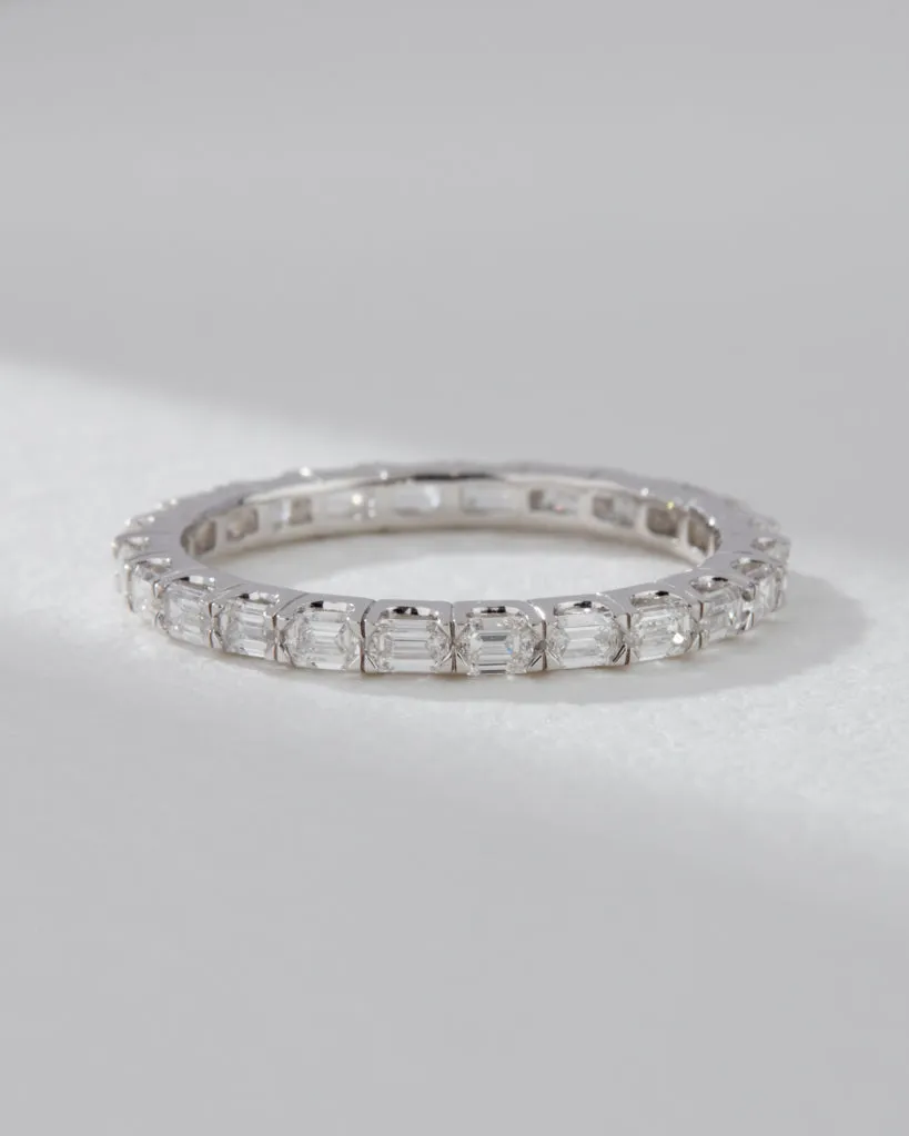 The Perfect Emerald Eternity Band