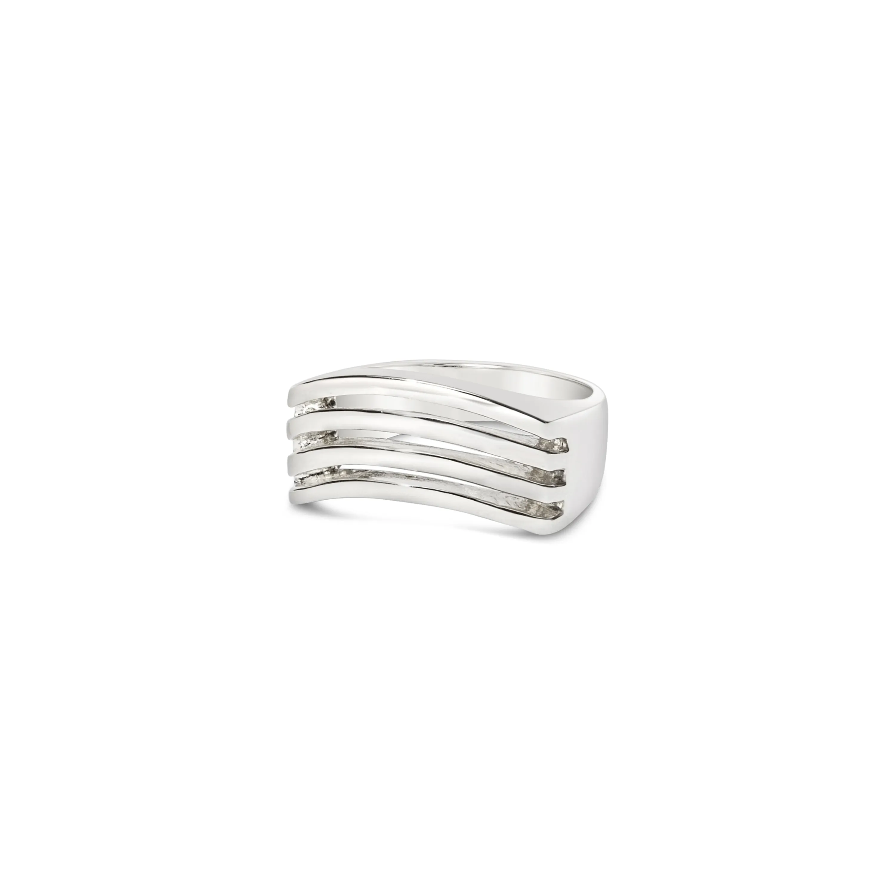 The Ripple Effect Ring - Sterling Silver - Polished