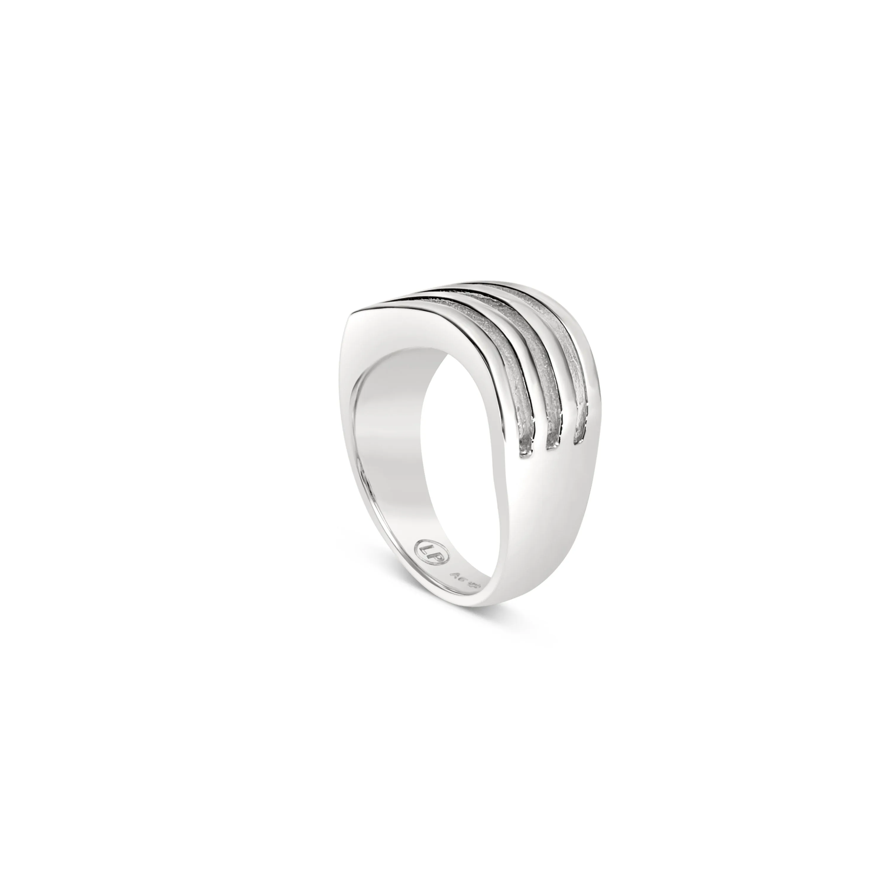 The Ripple Effect Ring - Sterling Silver - Polished